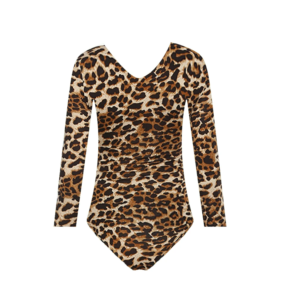 

AIIOU Women Leopard Print Autumn Winter Bodysuit V Neck Sexy Club Outfits for Women Long Sleeve Sexy Jumpsuit Romper Streetwear