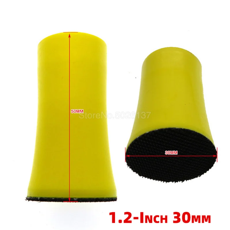 

1Pcs 1.2 Inch 30mm Hand Sanding Block Hook Loop Mixed Polishing Tools Pu Foam For Grinding Pad Discs Abrasive Tool