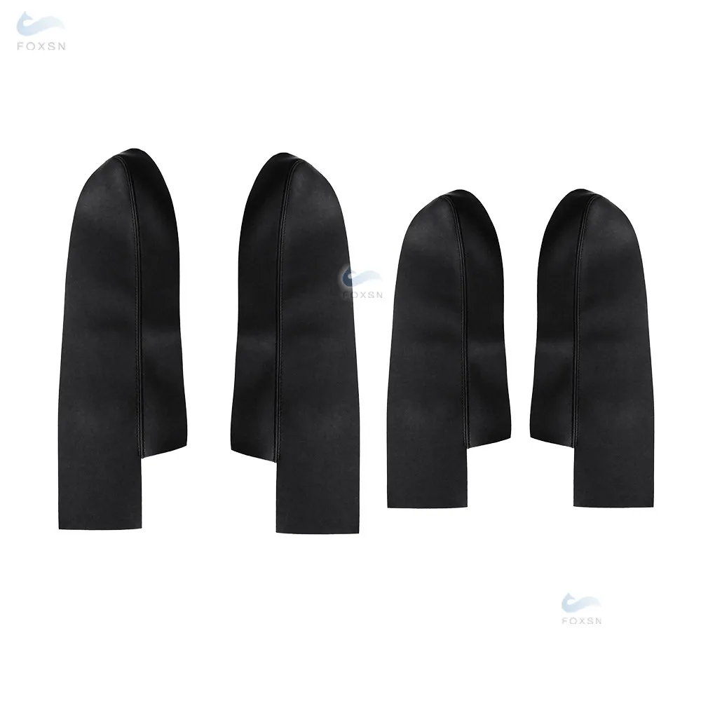 Черная с красной нитью Автомобильная дверная ручка панель подлокотник из