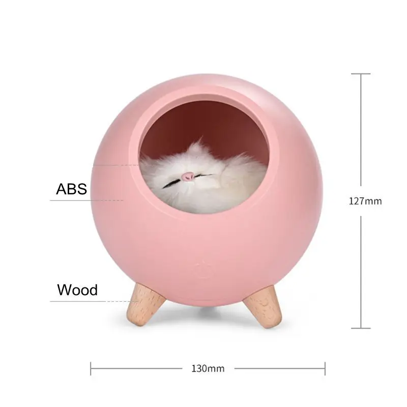

Led Cute Cat Night Lamp Atmosphere Light Touch Sensor Table Lamp Dimmable Pet Cat Night Light For Living Room Baby Kids Bedroom
