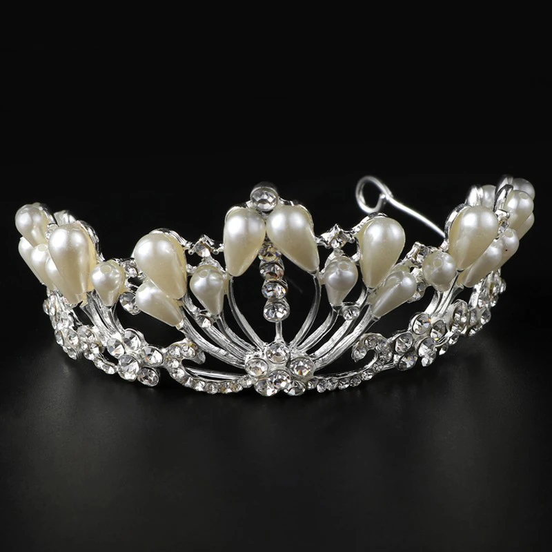 model 16 TDQUEEN, круглые свадебные диадемы и короны, покрытые серебром и золотом, свадебные аксессуары для волос для женщин - Окраска металла: model 16