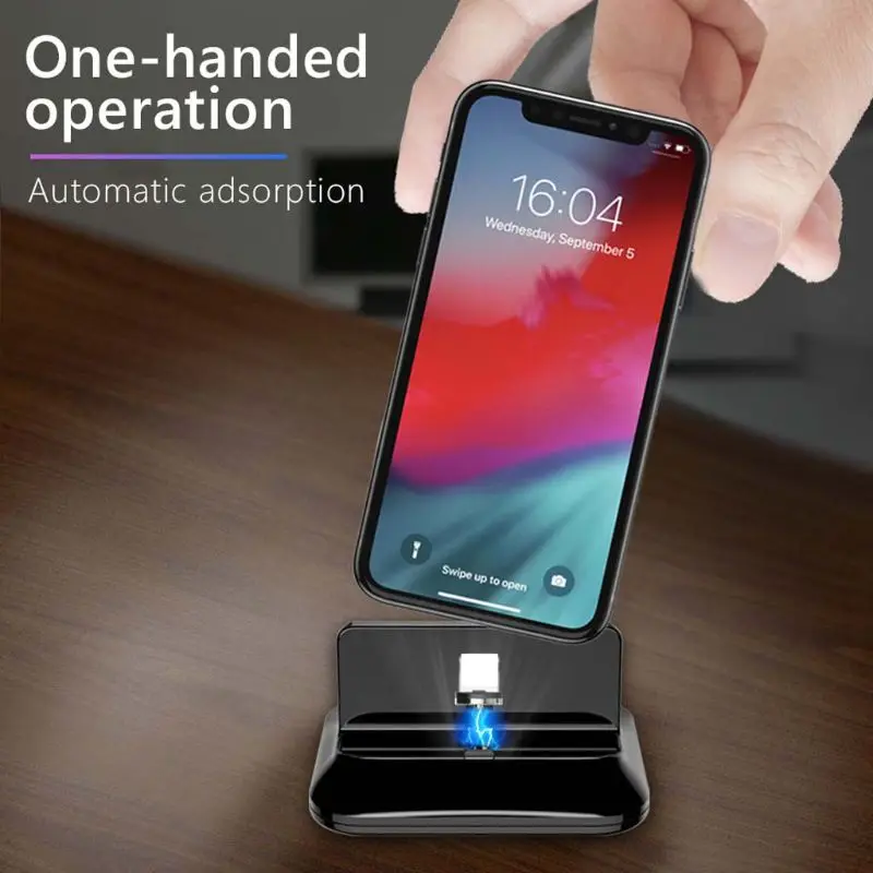 Магнитная зарядная станция Micro USB Type C док для Samsung Xiaomi Huawei HTC ZTE смартфонов на Android