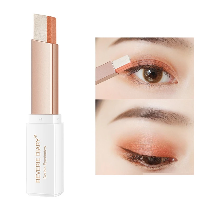 

Eyeshadow Stick Stereo Gradien Shimmer Double Color Eye Shadow Cream Pen Eye Makeup Cosmetics Tool Waterproof