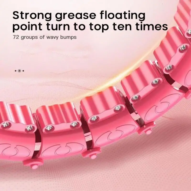 

360 Degree Smart Sport Hoop Yoga Adjustable Detachable Knots Massage Fitness Yoga Circle Female Fitness Waist Thinning Portable