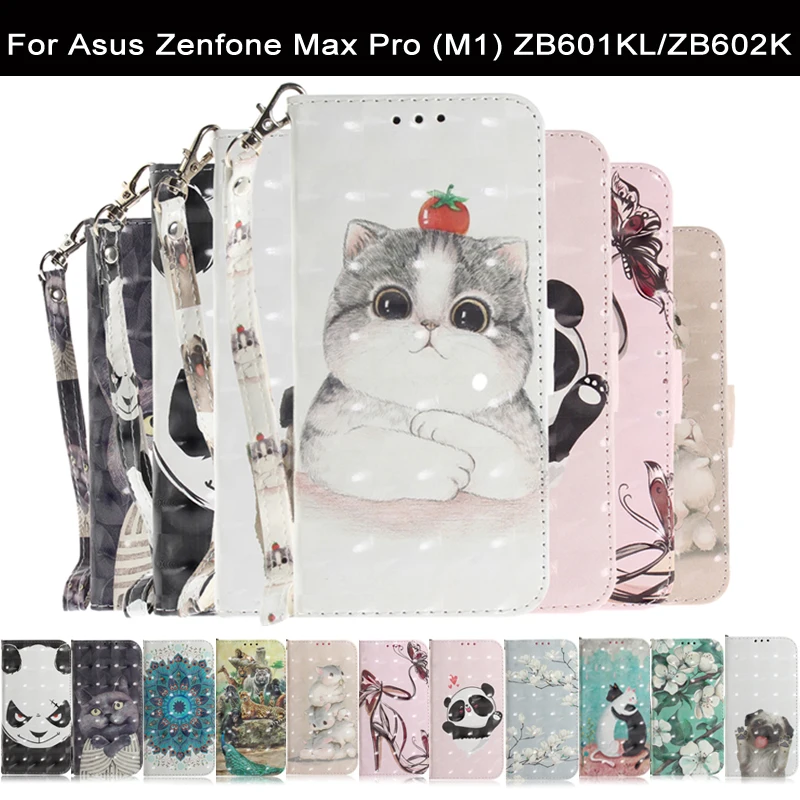 Чехол для Asus Zenfone Max Pro M1 ZB601KL 5 99 дюйма ударопрочный чехол из искусственной кожи с 3D