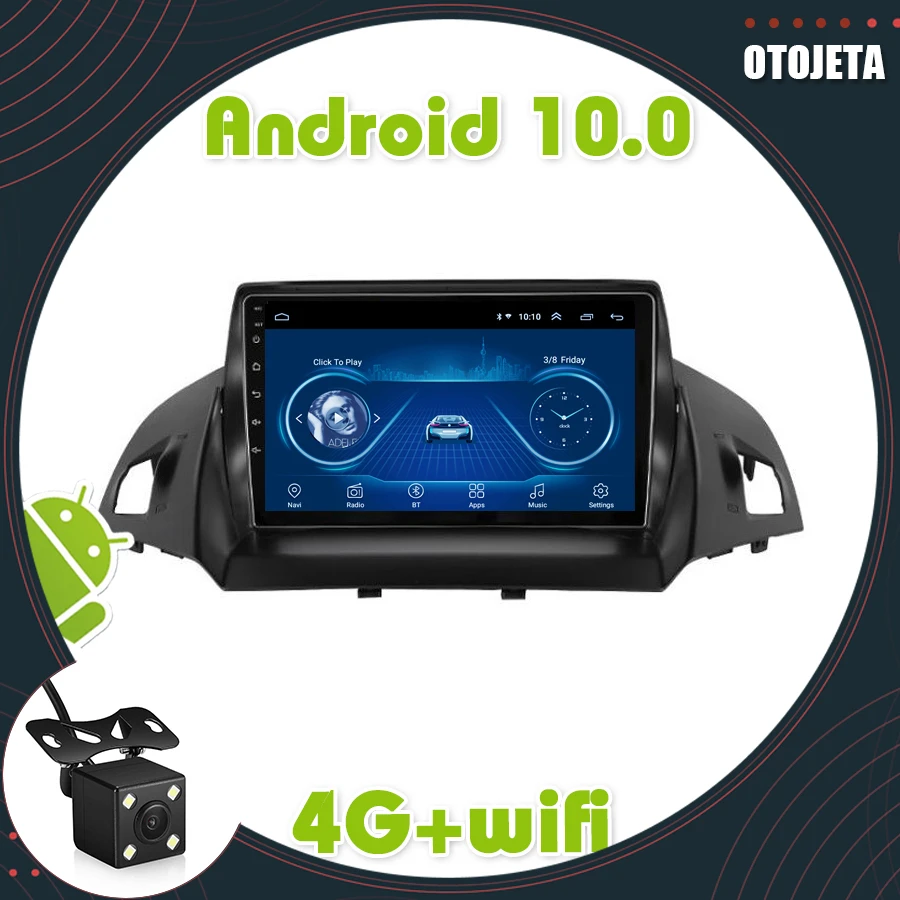 Автомагнитола 2 Din на Android 10 0 мультимедийный видеоплеер с GPS навигацией для Ford Kuga