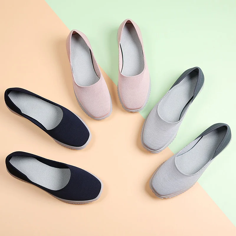 

Women Vulcanized Shoes High Qualit Autumn Flat Shoes Woman Single Shoes Ultra Light Breathable Women Shoes Zapatos De Mujer
