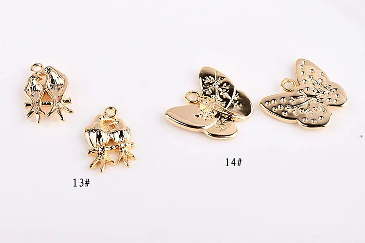 Медное покрытие из натурального золота нежные цветы ручной работы листья