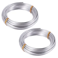 2x 3mm aluminium wire 10m craft silver wire for jewellery making clay modelling bonsai and model