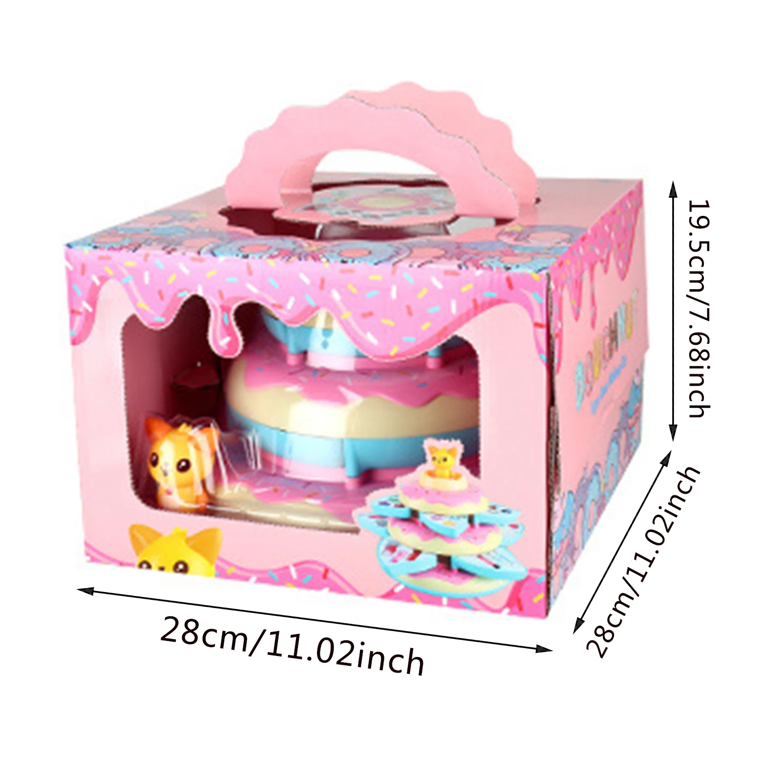 

Girls Makeup Set Princess Cosmetics Make Up Set Girls Makeup Toy Set With 3-tier Donut Box Girl Pretend Play Toy Birthday Gifts