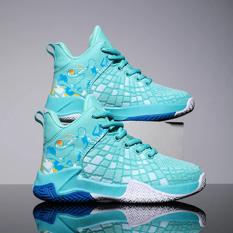 Баскетбольные кроссовки для мальчиков Нескользящие повседневная спортивная