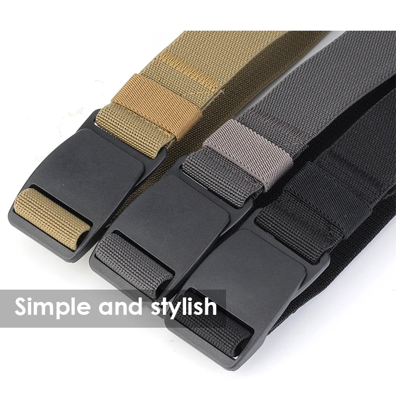 Ремень HSSEE мужской Эластичный эластичный пояс из жесткого АБС-пластика с