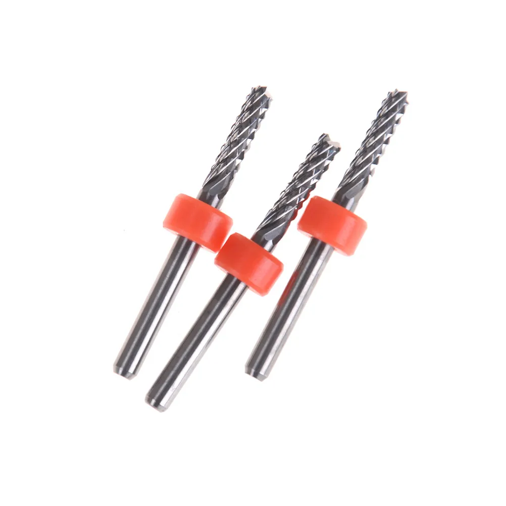 

3.175mm Carbide Tungsten Corn Cutter Cutting PCB Milling Bits End Mill CNC Router Bits For Engraving Machine