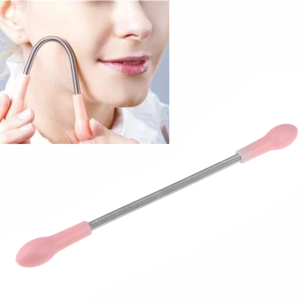 2 шт. средство для удаления усов лица пружинный эпилятор очистки косметический