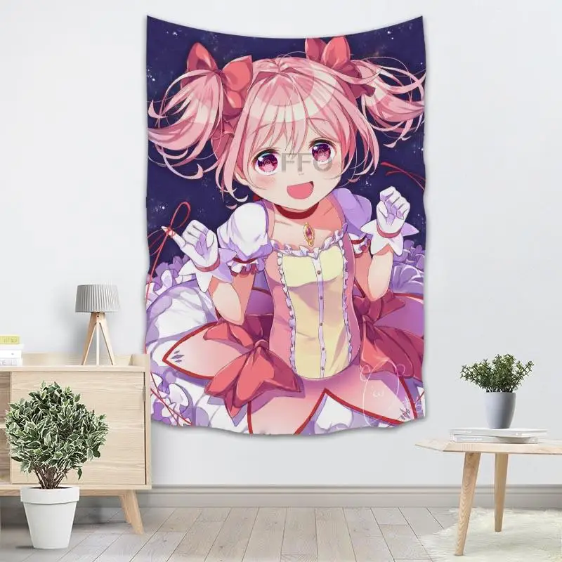 

Anime Game Character Tapestry Wall Hanging Cute Girl Room Decor Tapestries Cloth Home Decoration Camping Tent Travel Mat Bedroom