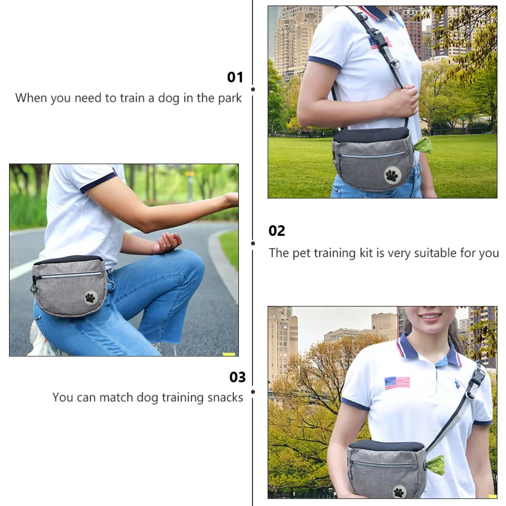 

Portable Dog Treats Pouch Outdoor Travel Walking Food Bag For Dogs Training