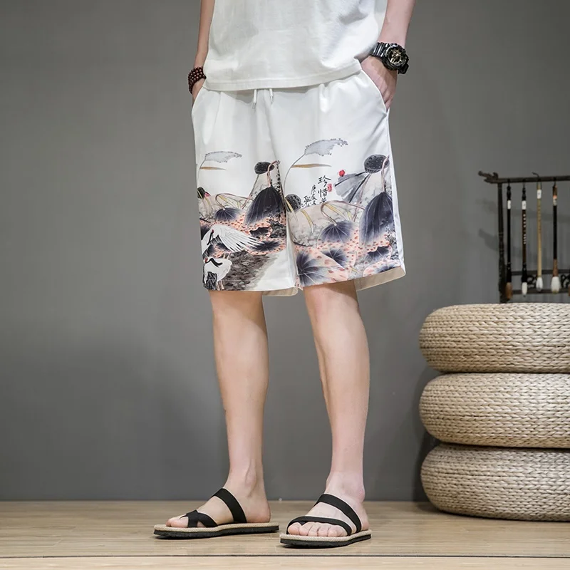 Брюки Кунг фу традиционная китайская одежда для мужчин брюки льняные мужские