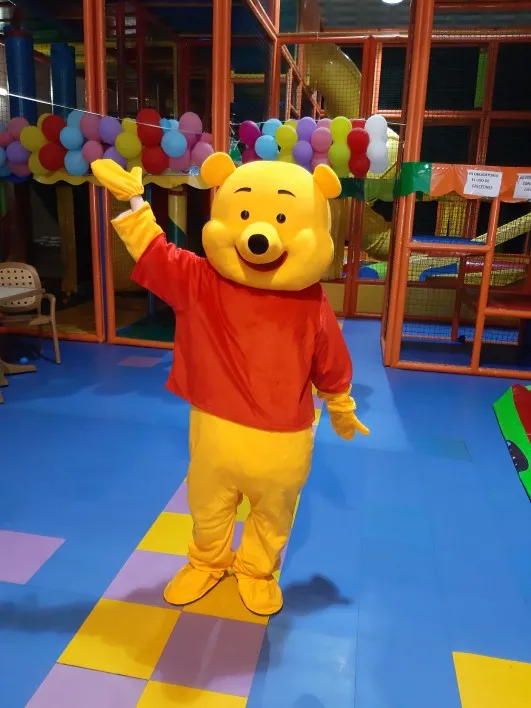 winner bear Желтый медведь победитель медведь костюм талисмана для взрослых Горячий мультфильм персонаж Розовая пантера талисман костюм Леопард Необычные карнавал - Цвет: winner bear