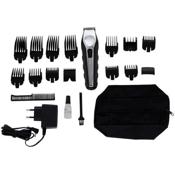 Триммер WAHL Ergonomic Total Beard Kit черный/серебристый (9888 1316)|Триммеры для волос| |