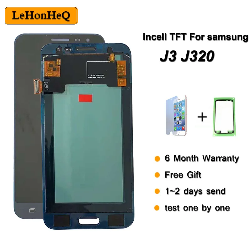 Высококачественный ЖК дисплей incell TFT J320 для Samsung Galaxy J3 2016 с сенсорным экраном и