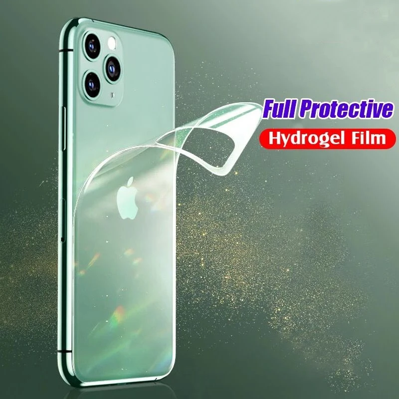 

Чехол для iPhone 6, 6Plus, 7, 7Plus, 8, 8Plus, X, XR, XS, XSMAX, 11, 11Pro MAX, защита для телефона, нано-Гидрогелевая задняя пленка, пленка для экрана телефона