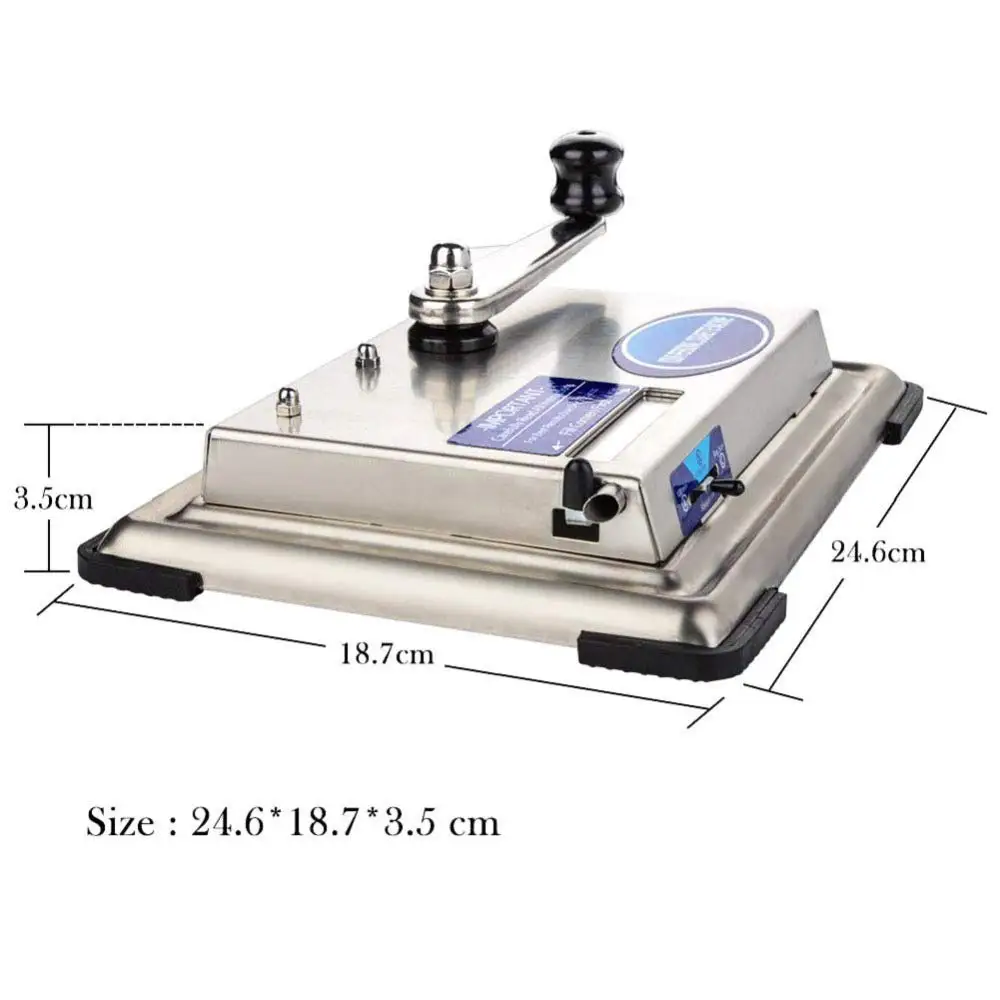 

Slim Hand Operation Cigarette Tobacco Rolling Machine Stainless Steel Cigarette Roller Making Tobacco Maker Tobacco Grinder