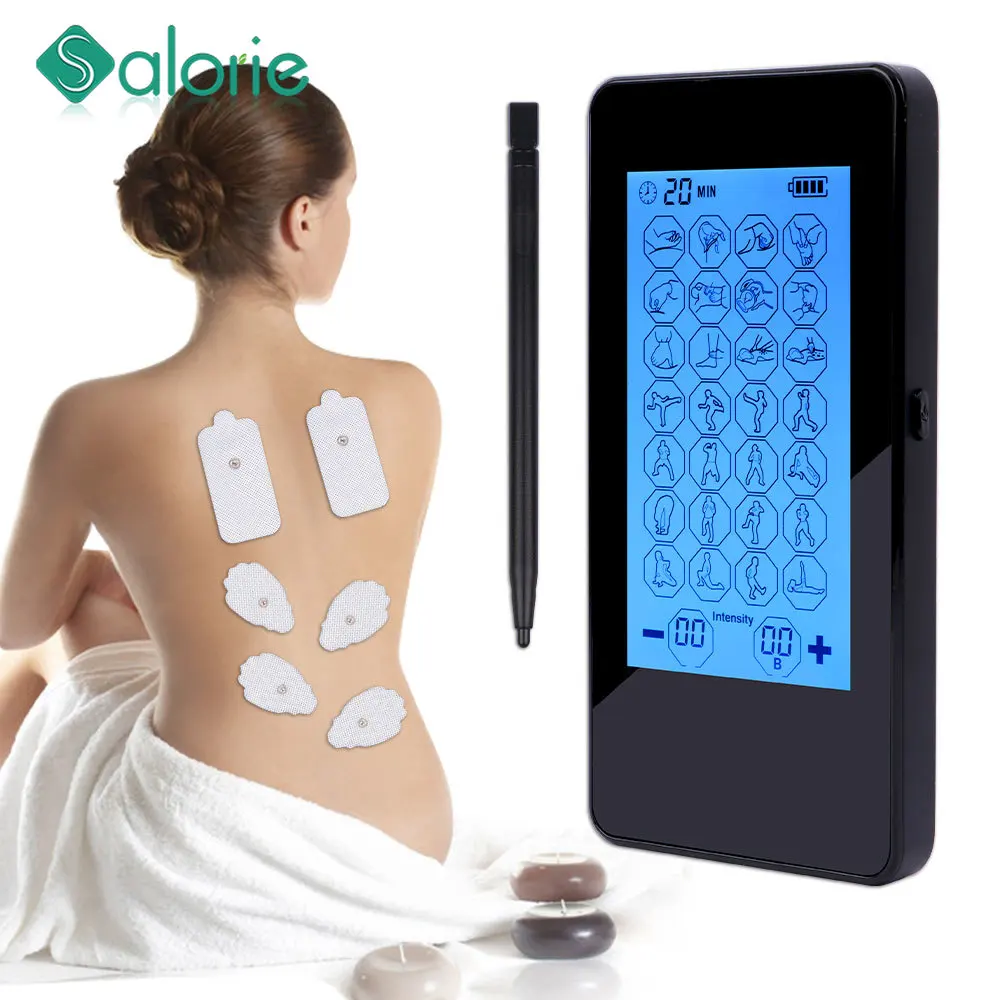 

Электрический массаж, стимуляция мышц, 10 режимов, регулируемый, легкий, с ЖК-дисплеем, заряжаемый, компактный