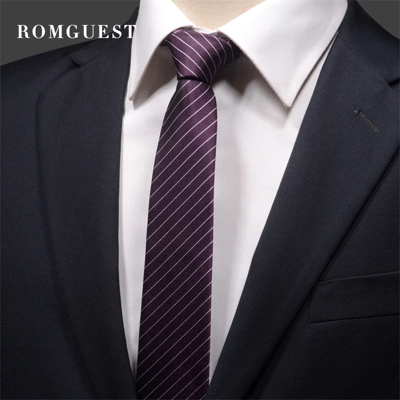 

2019 Brand New Men's High Quality Fashion 6CM Slim Striped Necktie Romantic Wedding Groom Formal Neck Tie for Men with Gift Box