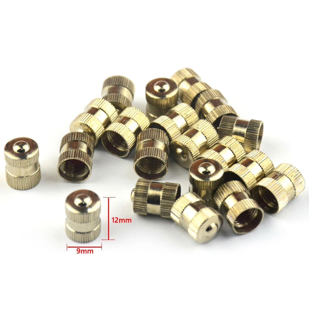 

20pcs Copper Stem Covers Car Tire Valve Automobile Tyre Valve Dust Proof Air Outdoor Anti-resistance Repairing Elements