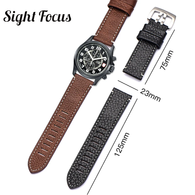 Ремешок из натуральной кожи для часов Luminox 8821 3051 23 мм ремешок Citizen AT8020 JY8078 Tissot Mido