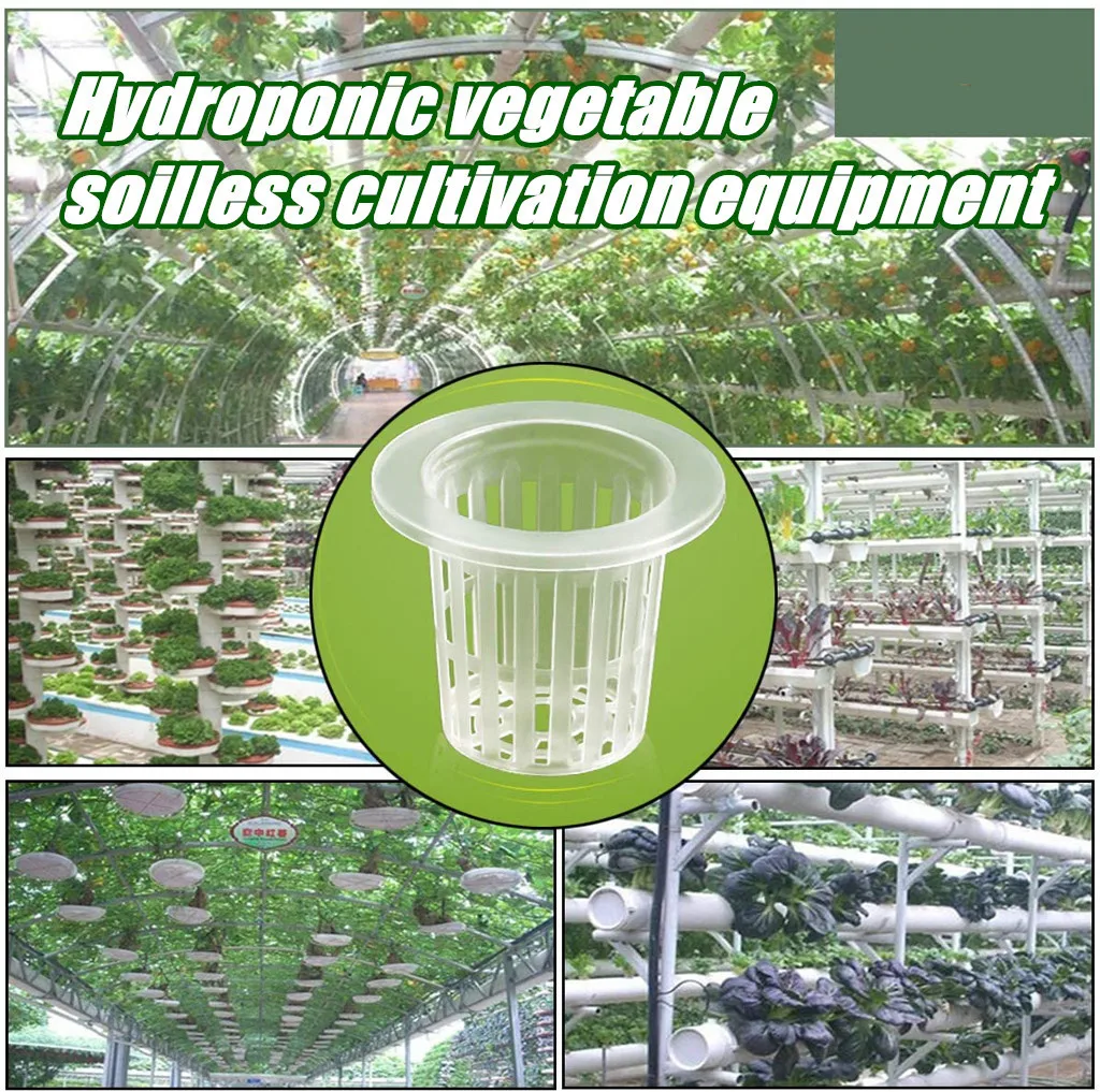Большой беспочвенная Гидропоники Сад чистая чашки горшочки для Пластик
