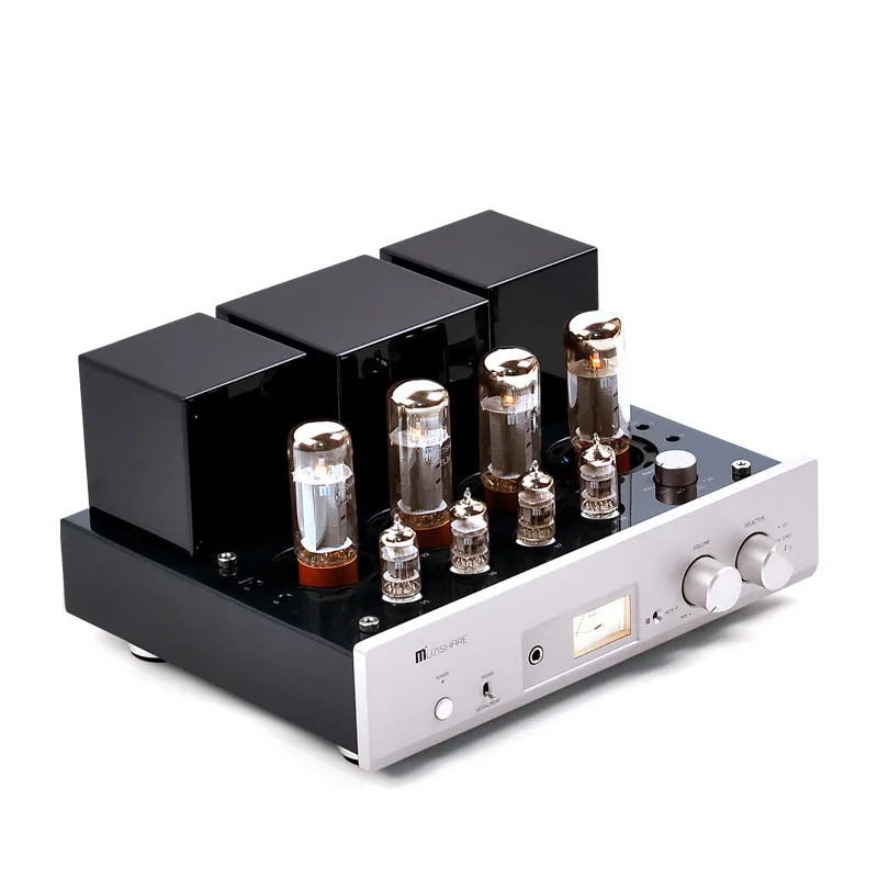 J 009 Muzishare X5 интегрированный ламповый усилитель El34x4 сделать Ab1 двухтактный 15 ~ 35 Вт