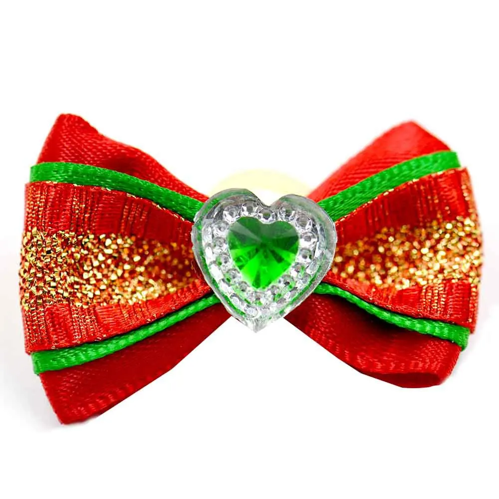 50 шт. рождественские банты для собак ручной работы ленты фестиваль праздник
