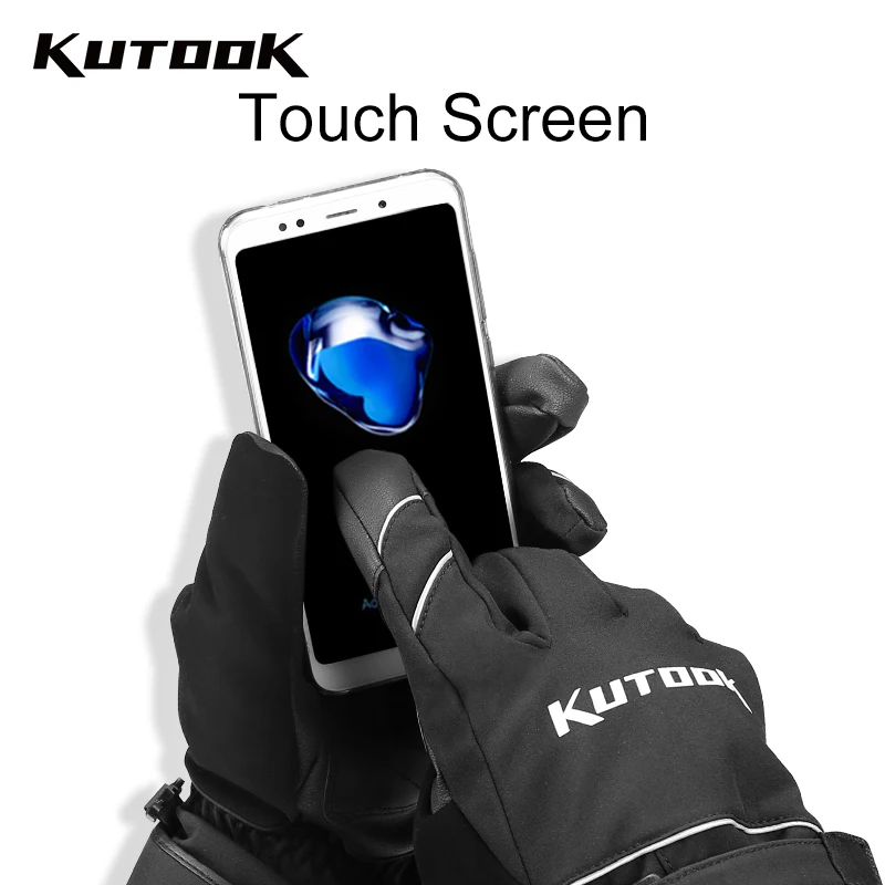 Зимние лыжные перчатки kutake для мужчин и женщин зимние водонепроницаемые