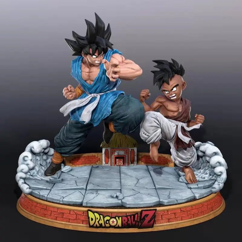 Статуя из аниме Драконий жемчуг Сон Гоку против Uub Super Saiyan поединок Ver.