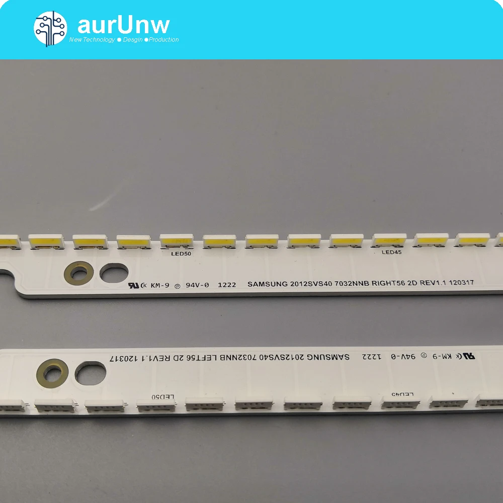 

Светодиодная подсветка полосы 56 лампы для Samsung 40 "ТВ UA40ES6100J UE40ES5500K 2012SVS40 7032NNB вправо/LEFT56 2D T400HVN01.0 LE400BGA-B1