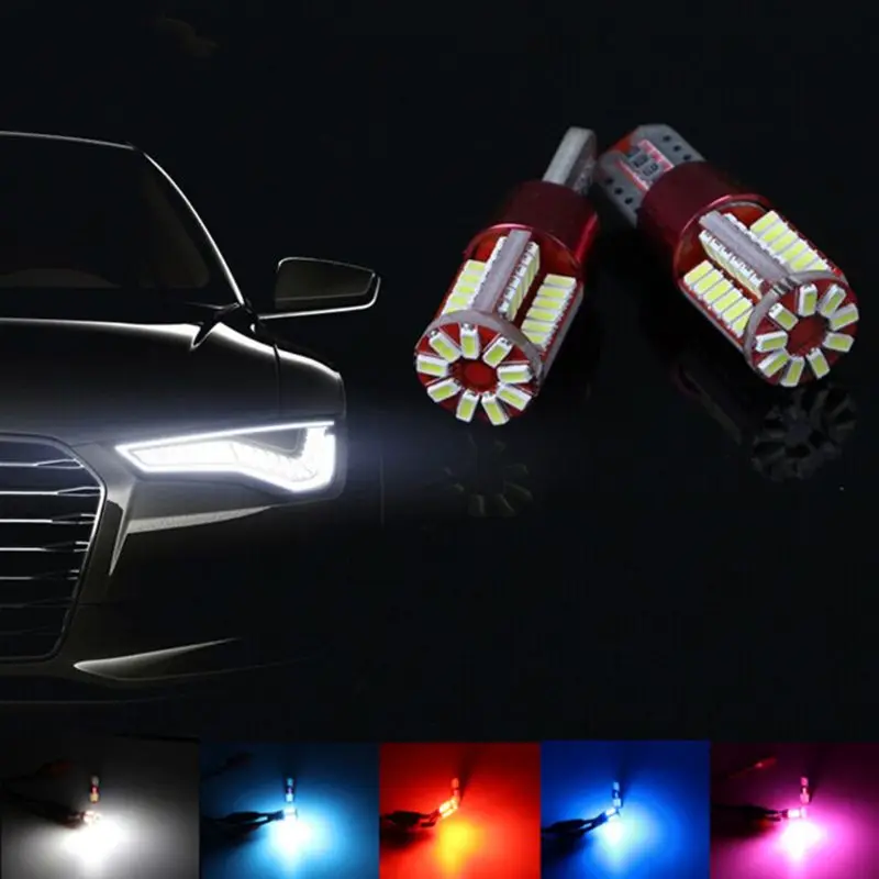 

1pc T10 168 192 W5W 57SMD 3014 LED Canbus Car Marker Light Parking Lamp
