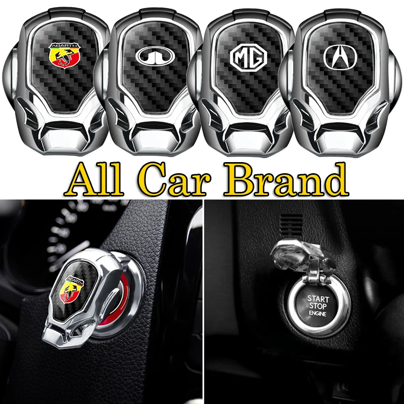 

1pcs Car One-button Start Button Protective Caps Cover for Chevrolets Cruze Sail Onix Corsa Aveo Captiva Sonic Spark S10 Tracker