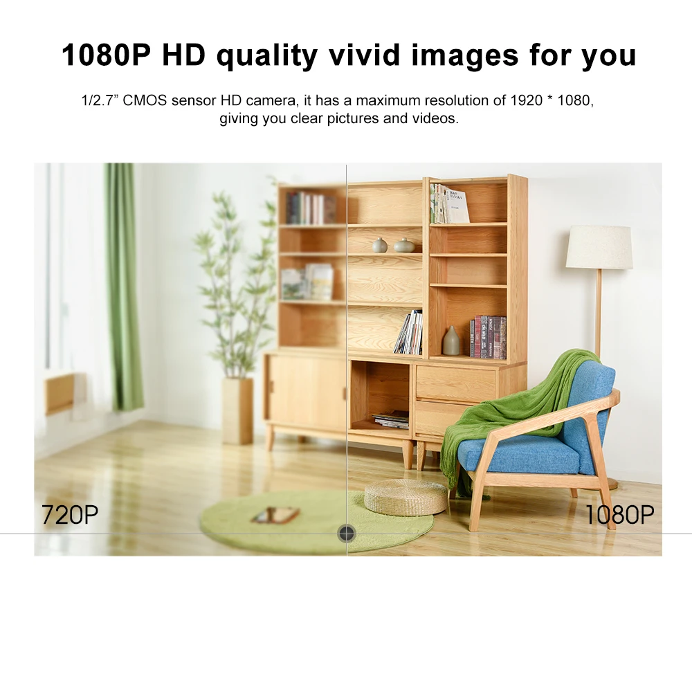 1080P Камера Беспроводной Wi-Fi IP на открытом воздухе монитор 2-полосная аудио Ночное