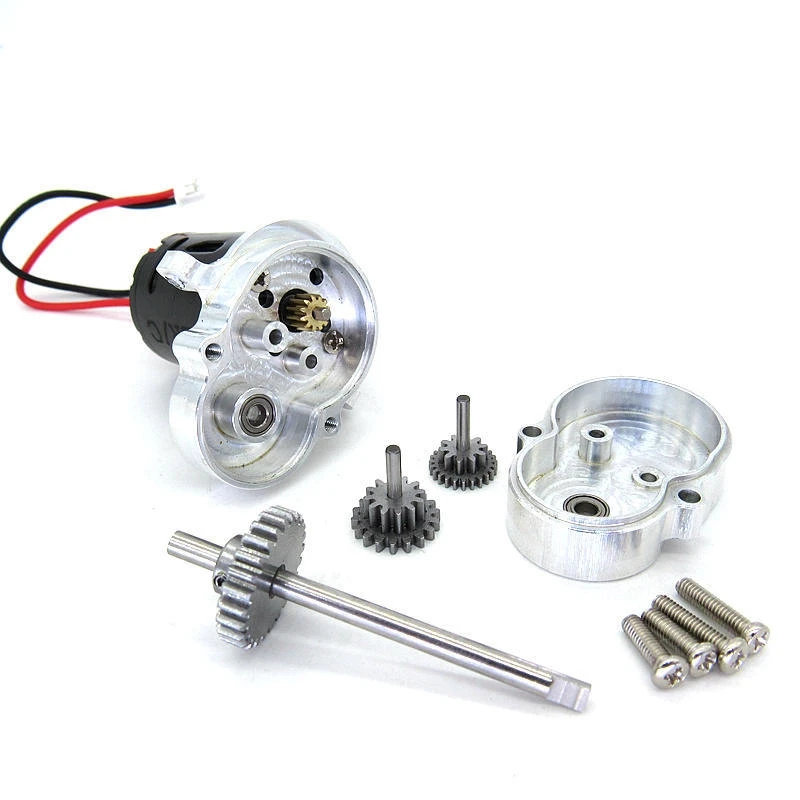 

for WPL D12 1/10 RC Car Upgrade Parts 370 Motor Metal Transmission Gearbox with Metal Gear Accessories