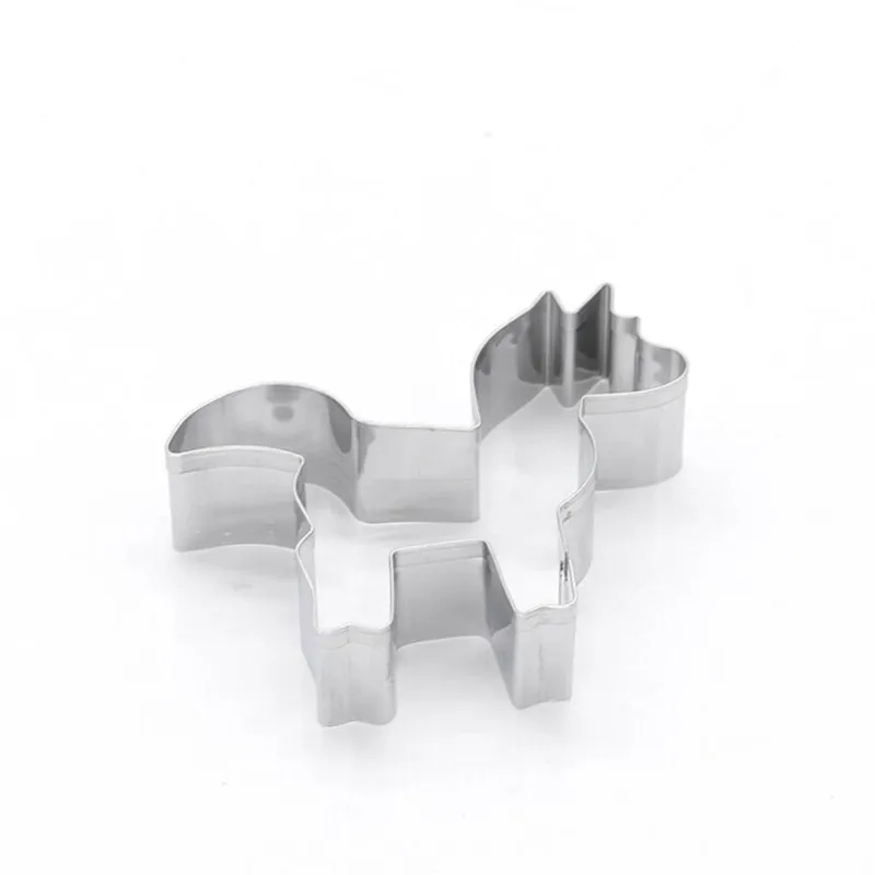 1 шт. штампы из нержавеющей стали в виде единорога животных для печенья помадки