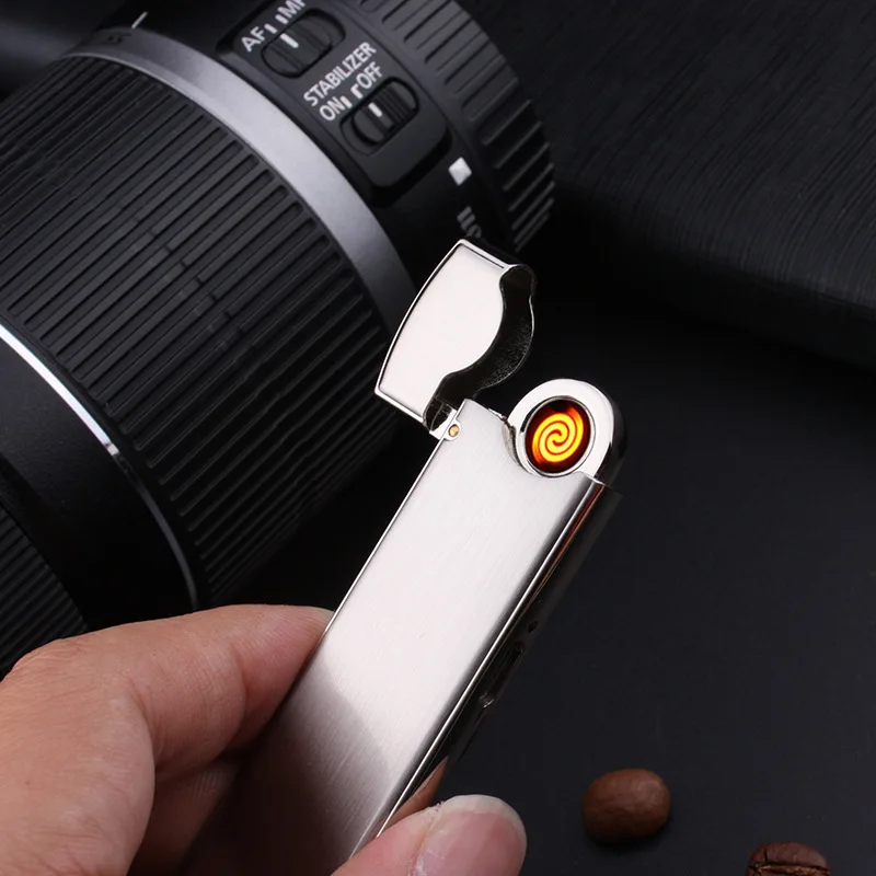 Вольфрамовый провод Оригинальная зажигалка для зарядки ветрозащитная