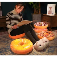 cushion pillow saddle car sofa seat kids girl gift home decor new cute creative plush soft chocolate donut doughnut food back