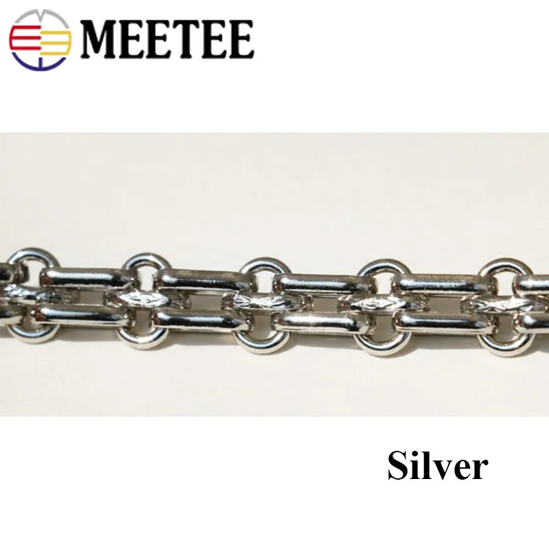 Meetee металлическая цепь шириной 40/60/80/100/120/140 см 12 мм вертлюжная застежка крючки для
