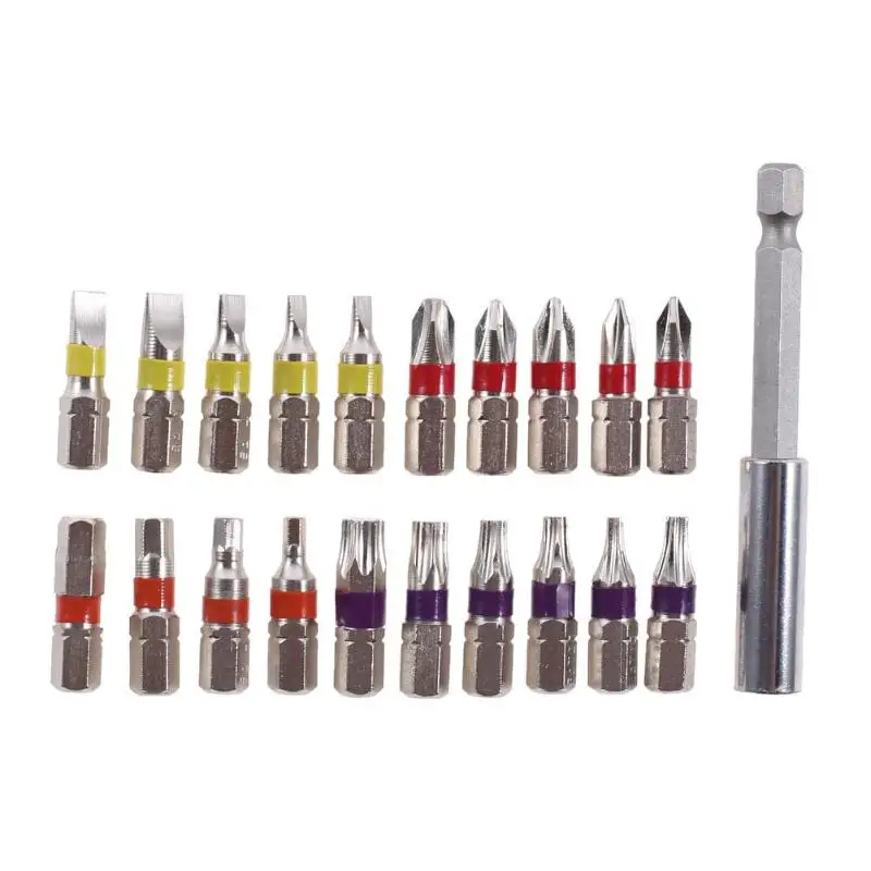 Набор насадок для отверток 25 мм комплект 1/4 дюйма с шестигранным хвостовиком CRV Torx