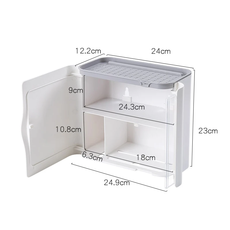 

Waterproof Wall Mount Toilet Paper Holder Shelf for Toilet Paper Tray Roll Paper Towel Holder Storage Box Bathroom accessories