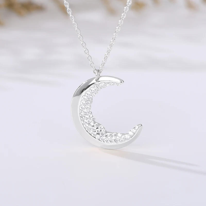 Ожерелье для женщин модная цепочка на шею подарочное ожерелье с полумесяцем