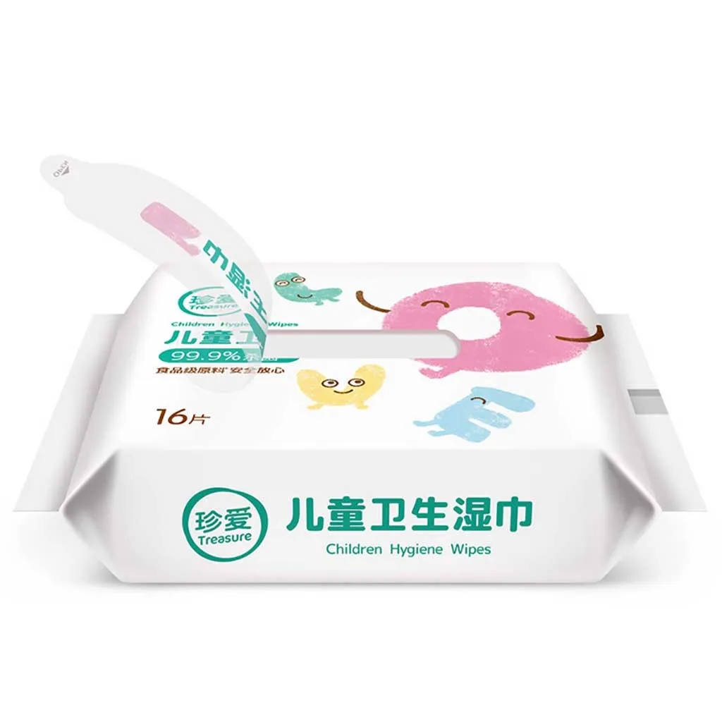 Wet Tissue Disinfection Home Restaurant 16wipes/pack Shop For Car Clean And Skin Are Block Type Paper Towel Pumping Wipes |