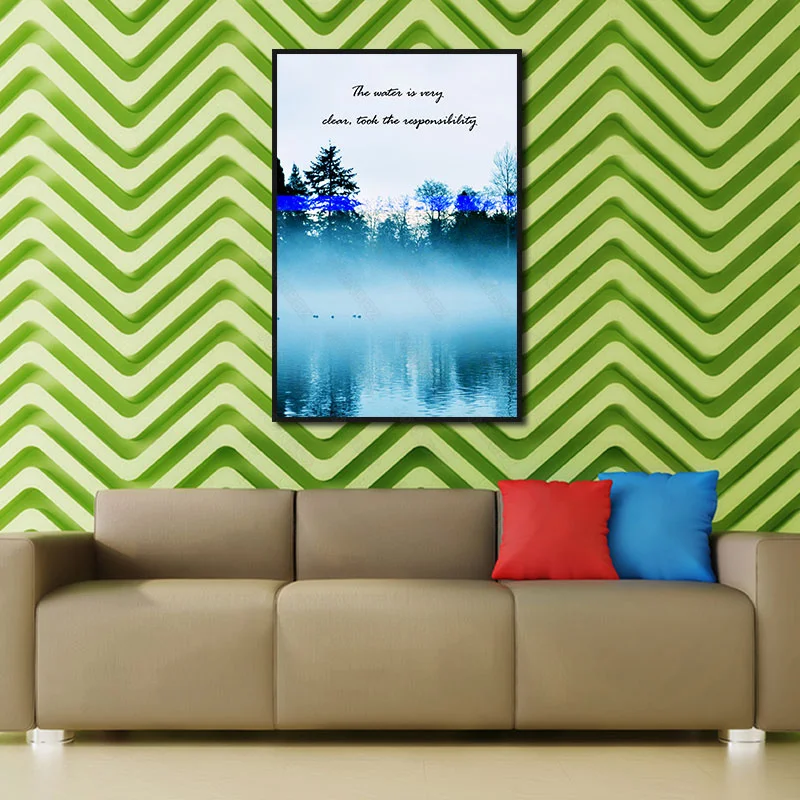 

Modern impression mountain water landscape beauty background bedroom decorative poster wall wallpaper furniture art decorative