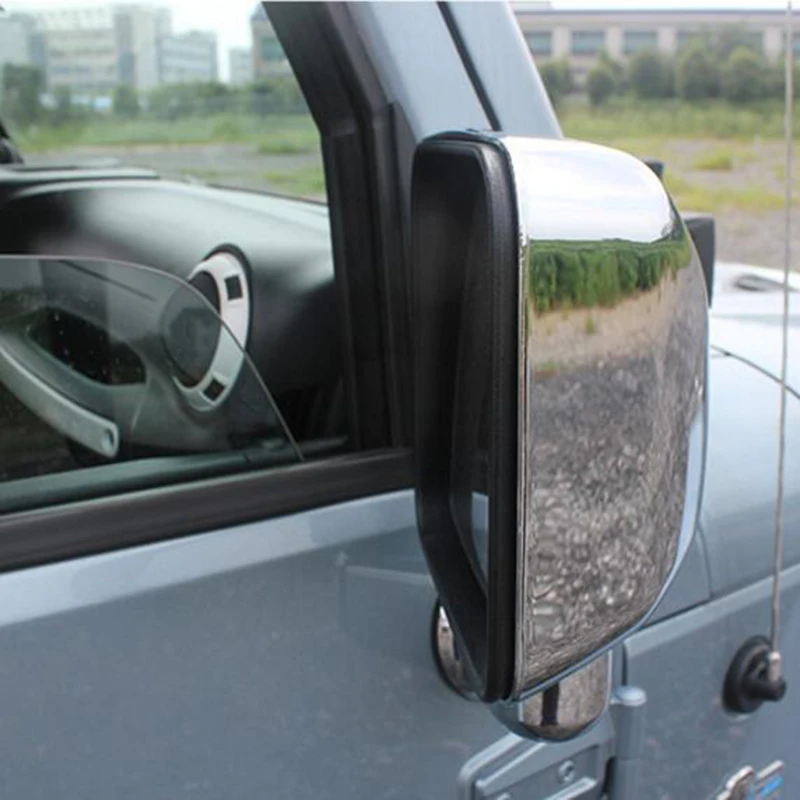 Автомобильное зеркало заднего вида корпус крышка авто боковое ABS для Jeep Wrangler JK 2007-